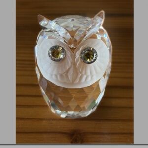 Swarovski crystal owl 3”